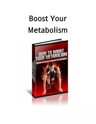 Boost Your Metabolism