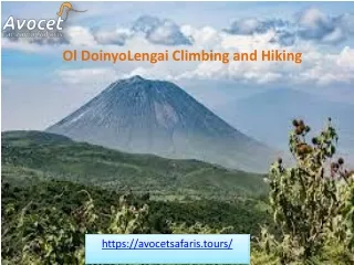 Ol DoinyoLengai Climbing and Hiking