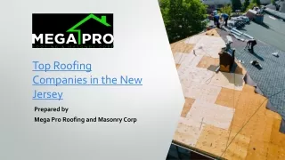 Top Roofing Companies in the New Jersey