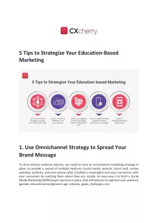 5 Tips to Strategize Your Customer Education-Based Marketing
