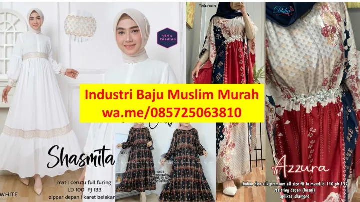 industri baju muslim murah wa me 085725063810