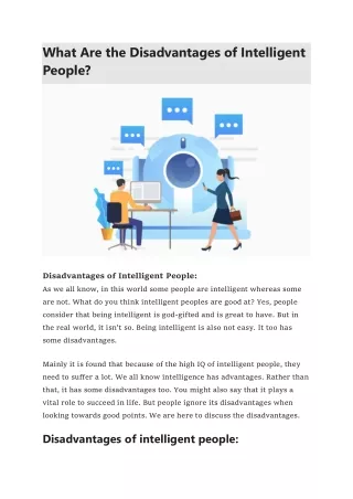 What Are the Disadvantages of Intelligent People?