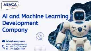ai and machine learning development company