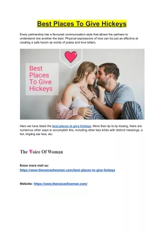 best places to give hickeys