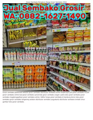 O88ᒿ.IϬᒿ7.Iㄐ9O (WA) Juragan Grosir Sembako Grosir Sembako Tangerang