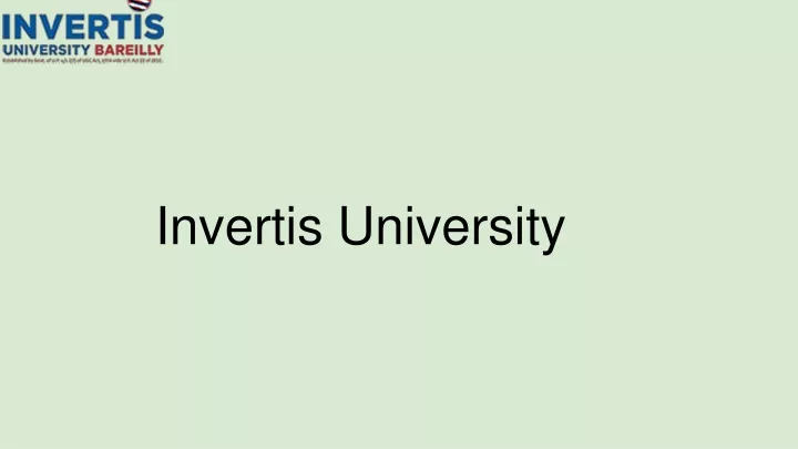 invertis university