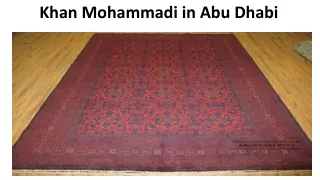 khan mohammadi in abu dhabi