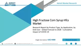 High-fructose corn syrup (HFCS) Market Size,Share and Global Industry Analysis 2