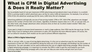 cpm digital advertising