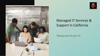 Managed IT Services California