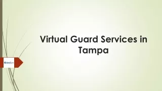 Virtual Guard Services in Tampa