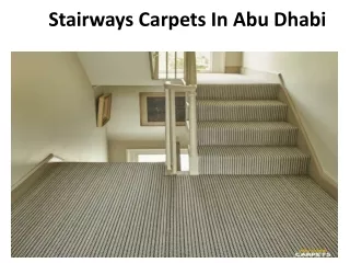 stairways carpets in abu dhabi