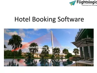 hotel booking software