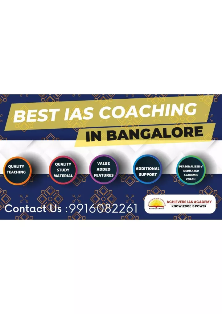 PPT - Top IAS Coaching In Bangalore Achievers IAS Academy PowerPoint ...