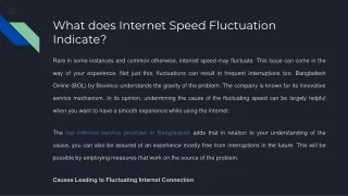 What does Internet Speed Fluctuation Indicate | Bangladesh Online