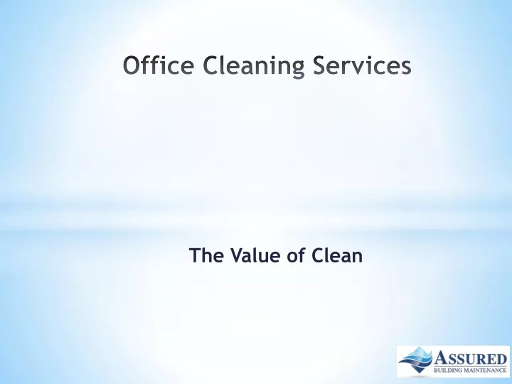 office cleaning services