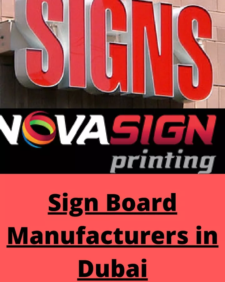 sign board manufacturers in dubai