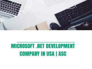Microsoft .NET Development Company in USA | ASC