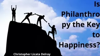Is Philanthropy the Key to Happiness ?