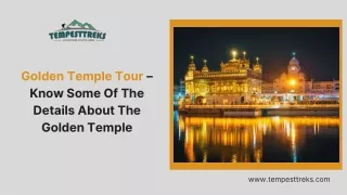 golden temple tour know some of the details about