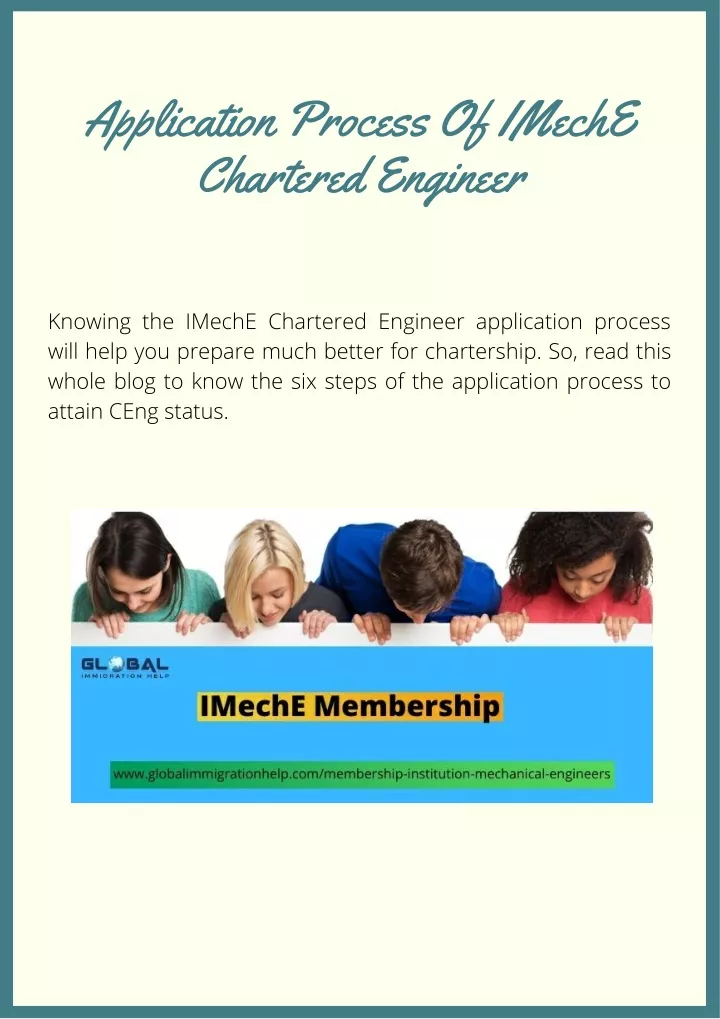application process of imeche chartered engineer