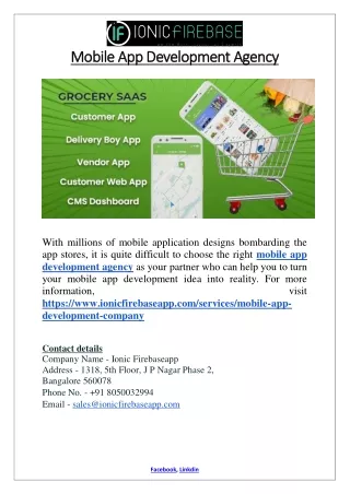 mobile app development agency mobile