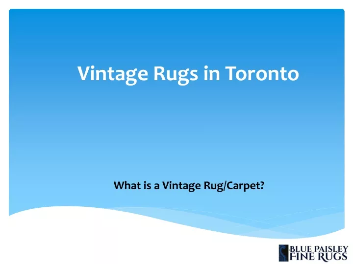 vintage rugs in toronto