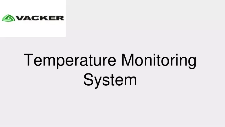 t emperature monitoring system