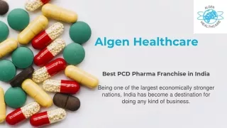 Algen Healthcare Best PCD Pharma Franchise in India