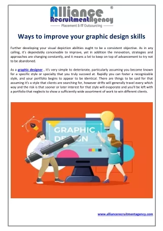 ways to improve your graphic design skills