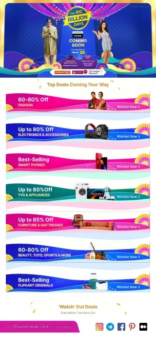 Flipkart Big Billion Days Sale Date 2022 – Mobile, Laptop, TV Offers & All Sale