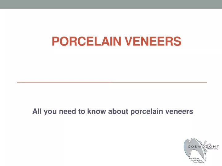 porcelain veneers