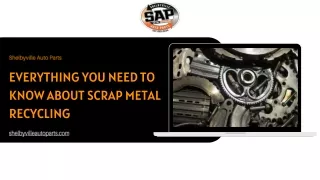 Everything You Need To Know About Scrap Metal Recycling