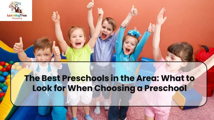 the best preschools in the area what to look