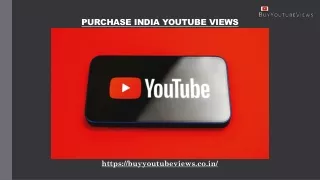 PURCHASE INDIA YOUTUBE VIEWS