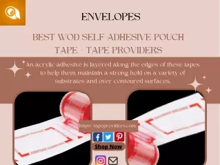 Best WOD Self-Adhesive Pouch Tape - Tape Providers