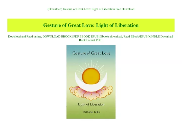 download gesture of great love light