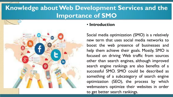 knowledge about web development services
