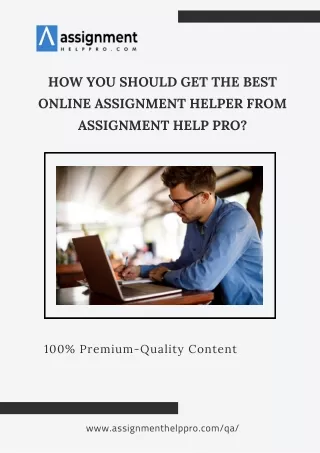 how you should get the best online assignment