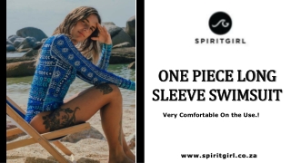 One Piece Long Sleeve Swimsuit