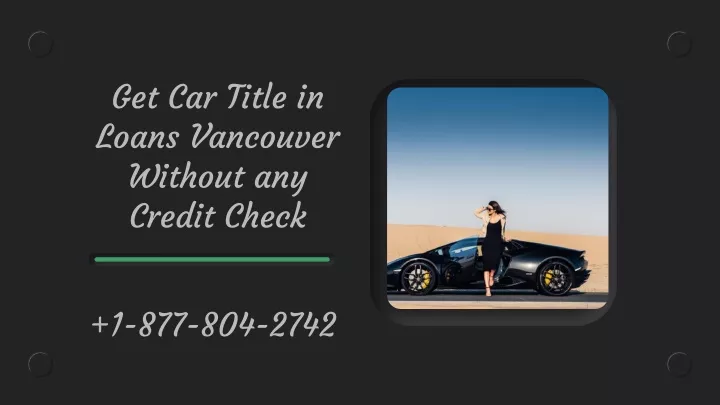 get car title in loans vancouver without