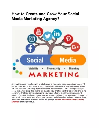 how to create and grow your social media