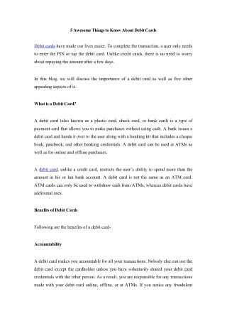 5awesomethingstoknowaboutdebitcards