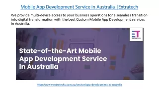 Mobile App Development Service in Australia