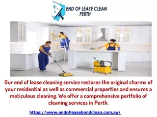 End of Lease Bond Clean
