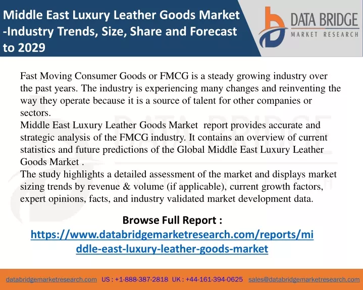 middle east luxury leather goods market industry