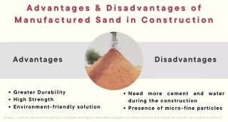Advantages & Disadvantages of M Sand in Construction