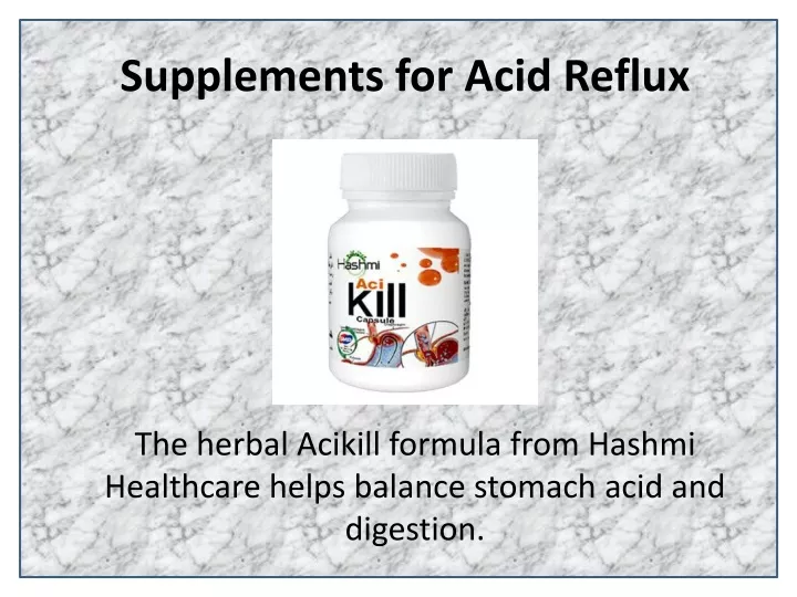 supplements for acid reflux