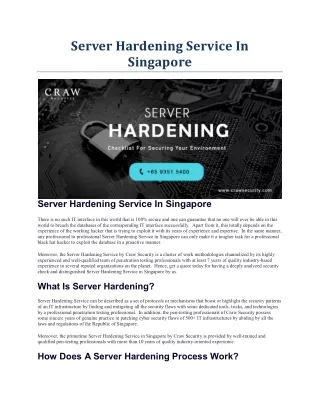 server hardening service in singapore