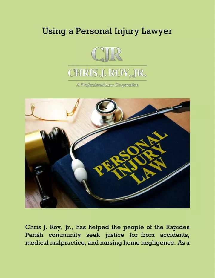 PPT - Using A Personal Injury Lawyer PowerPoint Presentation, Free ...